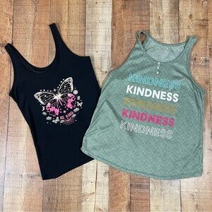 Secret Treasures NoBo Medium Boho Butterfly Kindness Buttery Soft Tank Tops